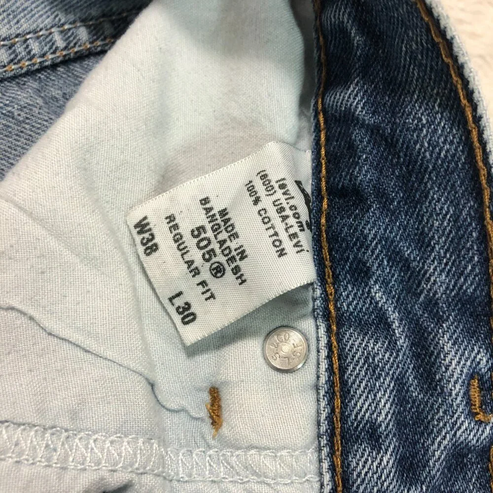 Levi's 503 Men's‎ Regular Fit Blue Jeans Size 38W 30L